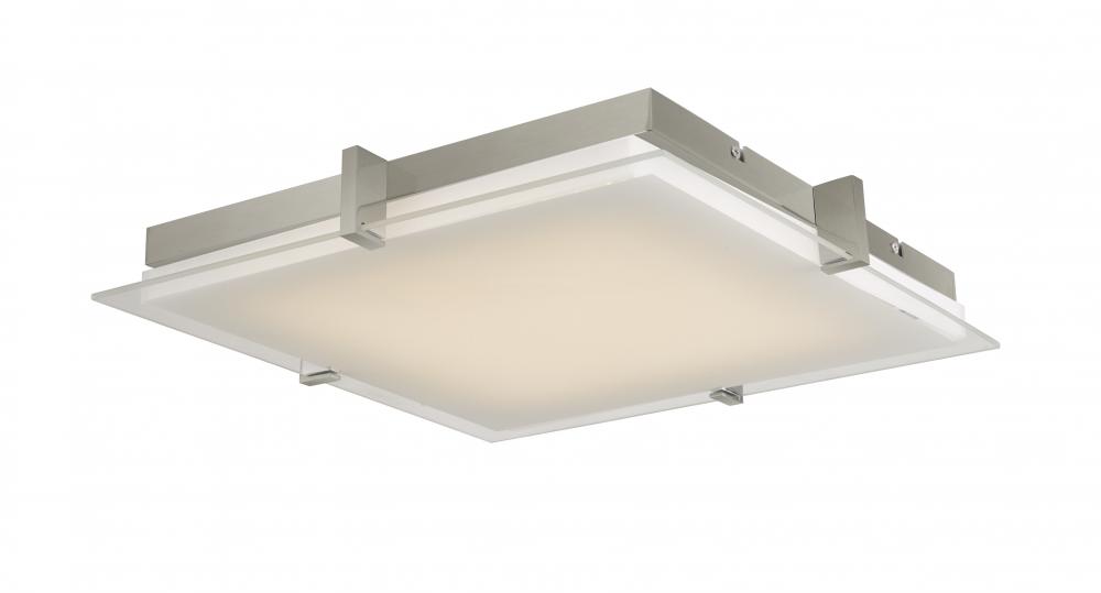 Flat Square Glass Low profile Flushmount