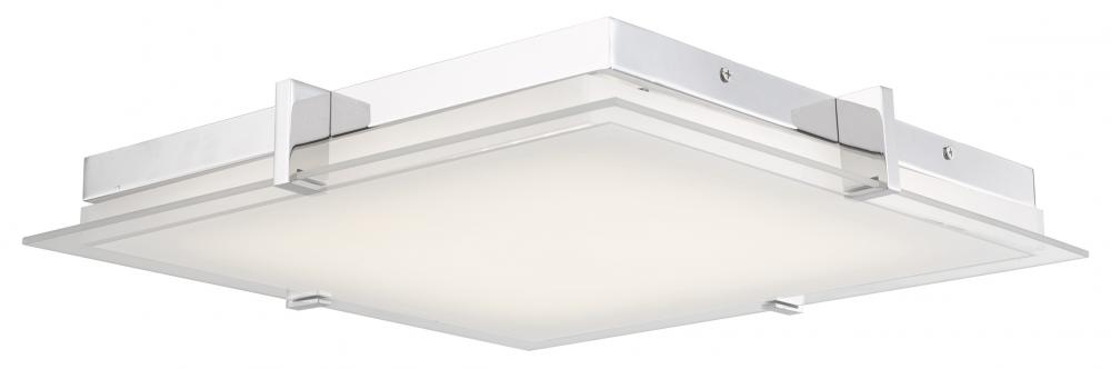 Flat Square Glass Low profile Flushmount