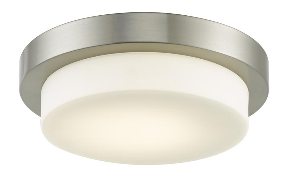 11&#34; Stepped Opal Glass Flushmount with High Output Dimmable LED