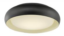 Abra Lighting 30060FM-BZ-Euphoria - 15" Curved Metal Frame with Opal Glass Diffuser