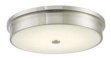 Abra Lighting 30098FM-BN-Spark - 15" Opal Glass Flushmount