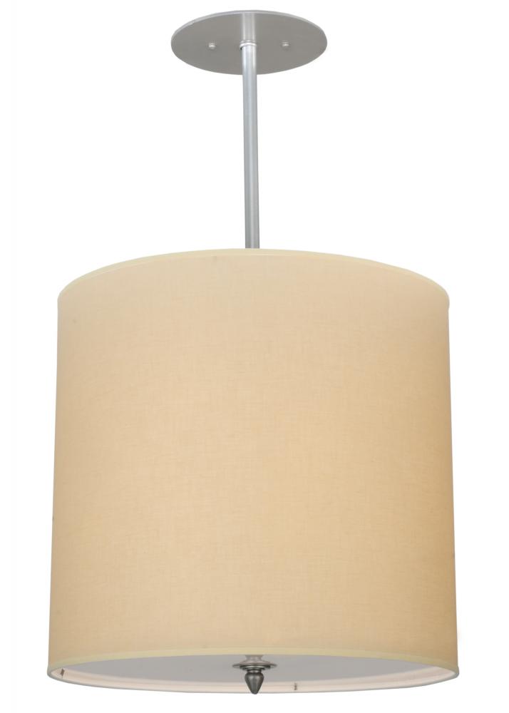 18&#34;W Cilindro Beige Textrene Pendant