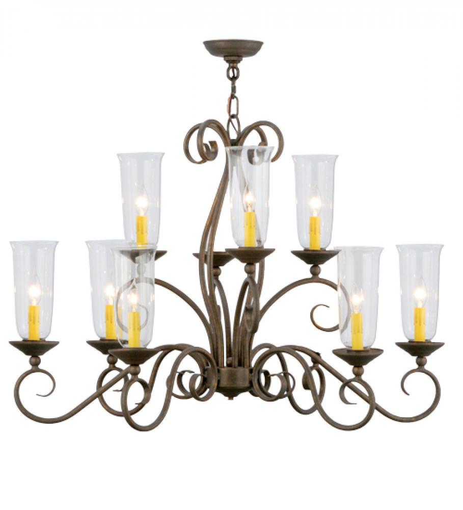 36&#34;L Wallis 10 LT Oblong Chandelier