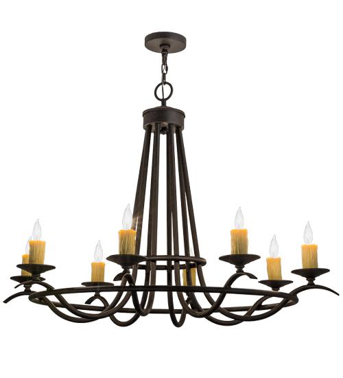 48&#34;L Octavia 8 LT Oblong Chandelier