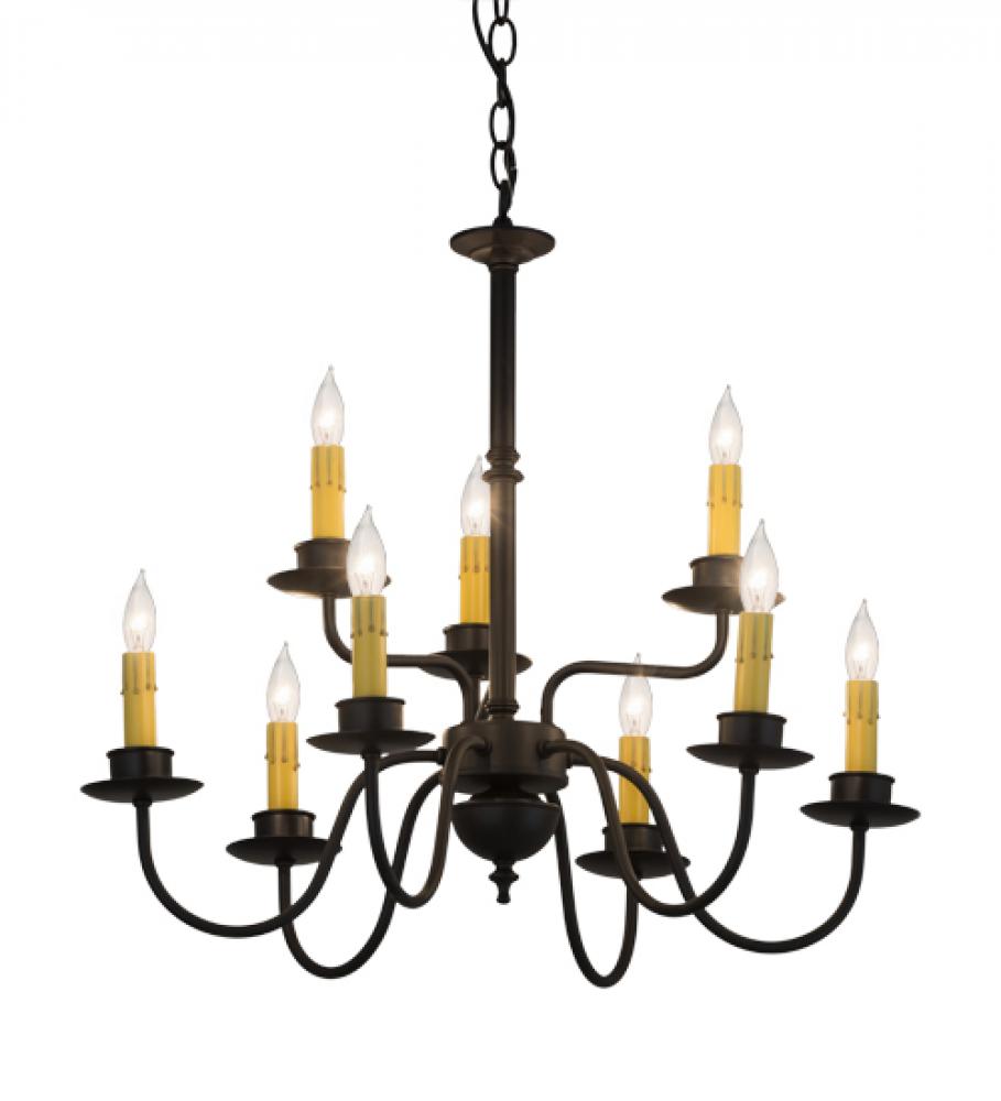 22&#34;W Ean 2 Tier 9 LT Chandelier