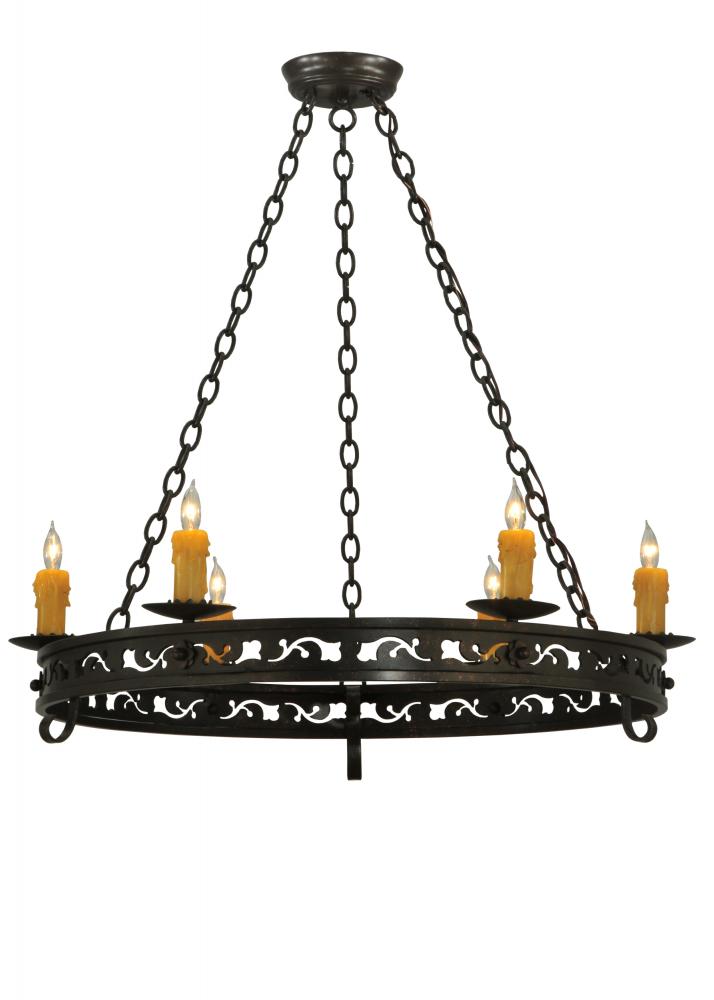 36&#34; Wide Sagebrush 6 Light Chandelier