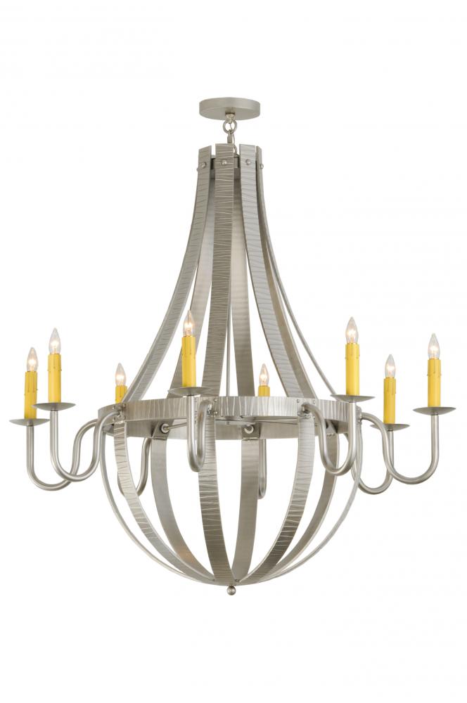 48&#34;W Barrel Stave Metallo 8 LT Chandelier