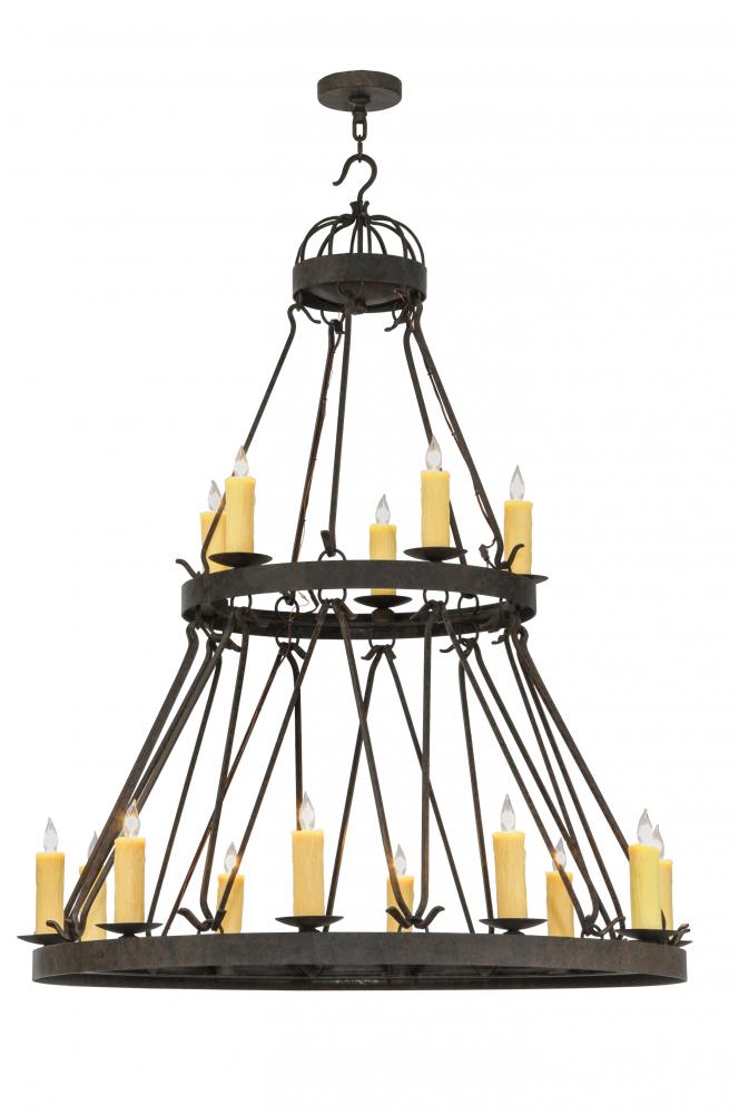 48&#34;W Lakeshore 15 LT Two Tier Chandelier