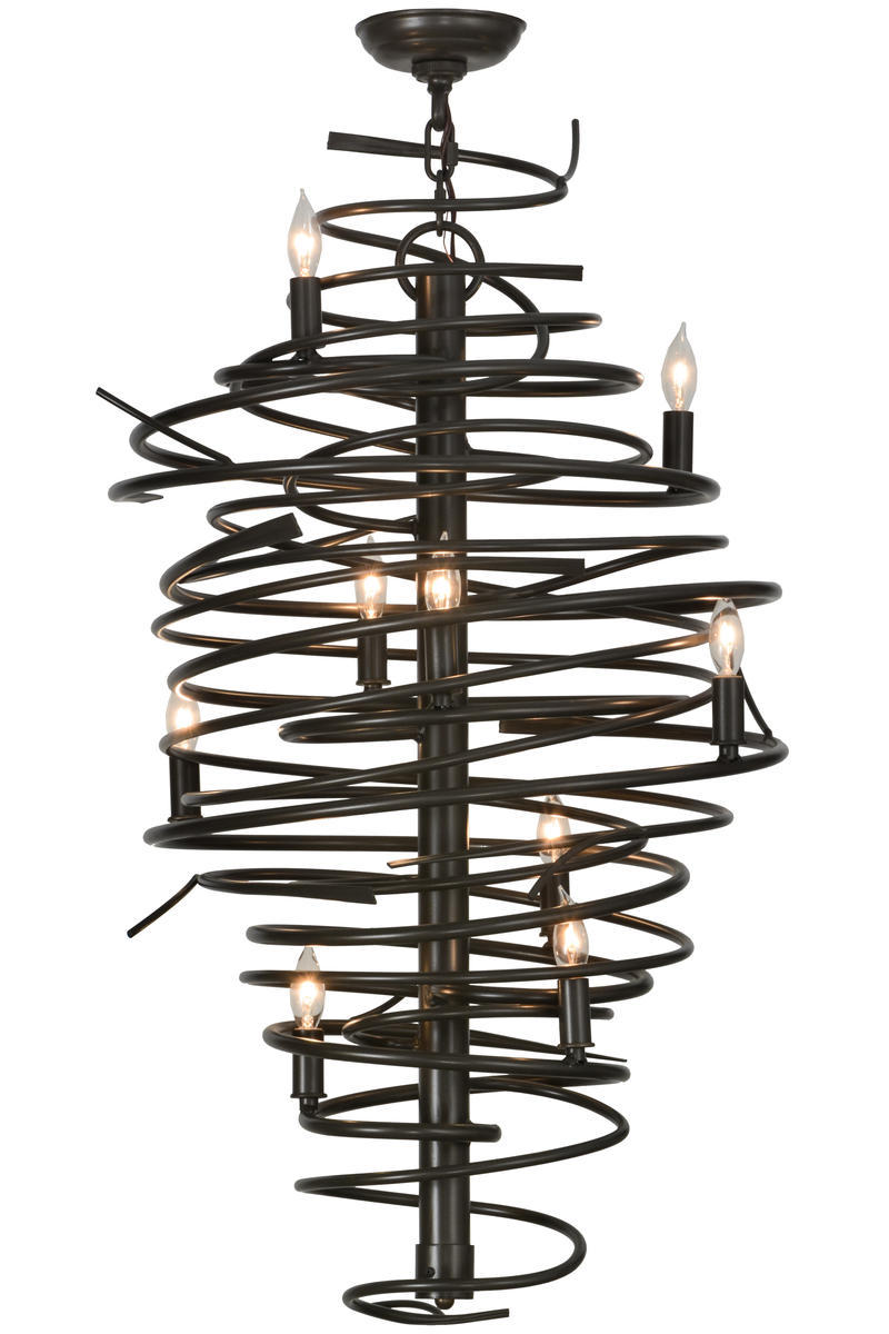 21&#34;W Cyclone 9 LT Chandelier