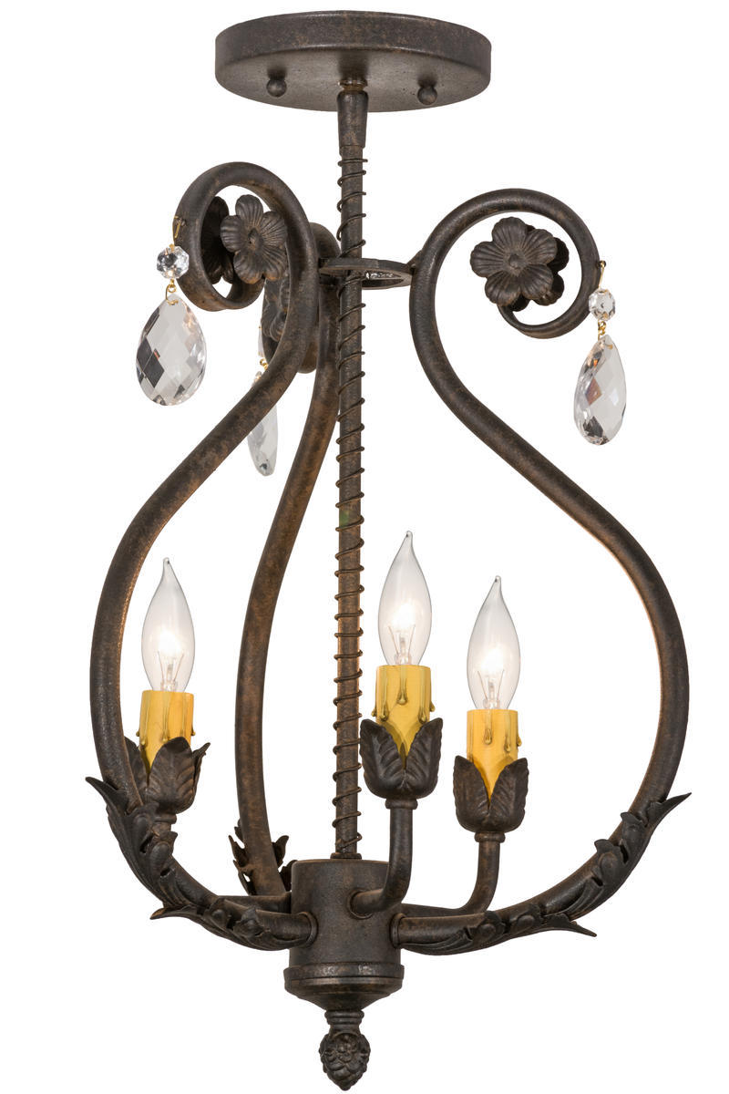 12&#34; Wide Antonia 3 Light Chandelier