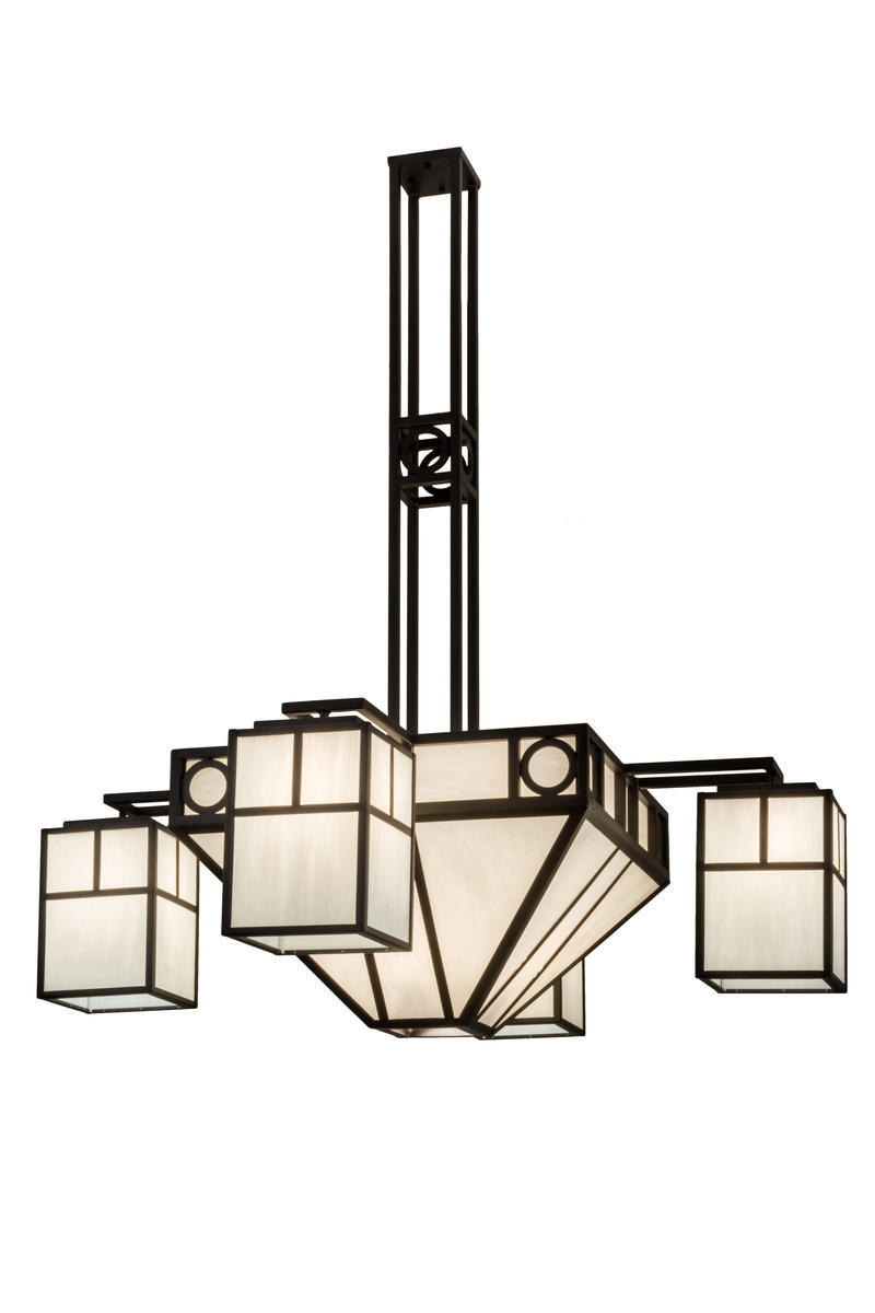 60&#34;W Mission Chic 4 LT Chandelier