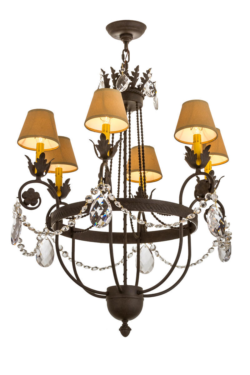 28&#34;W Antonia 6 LT Chandelier