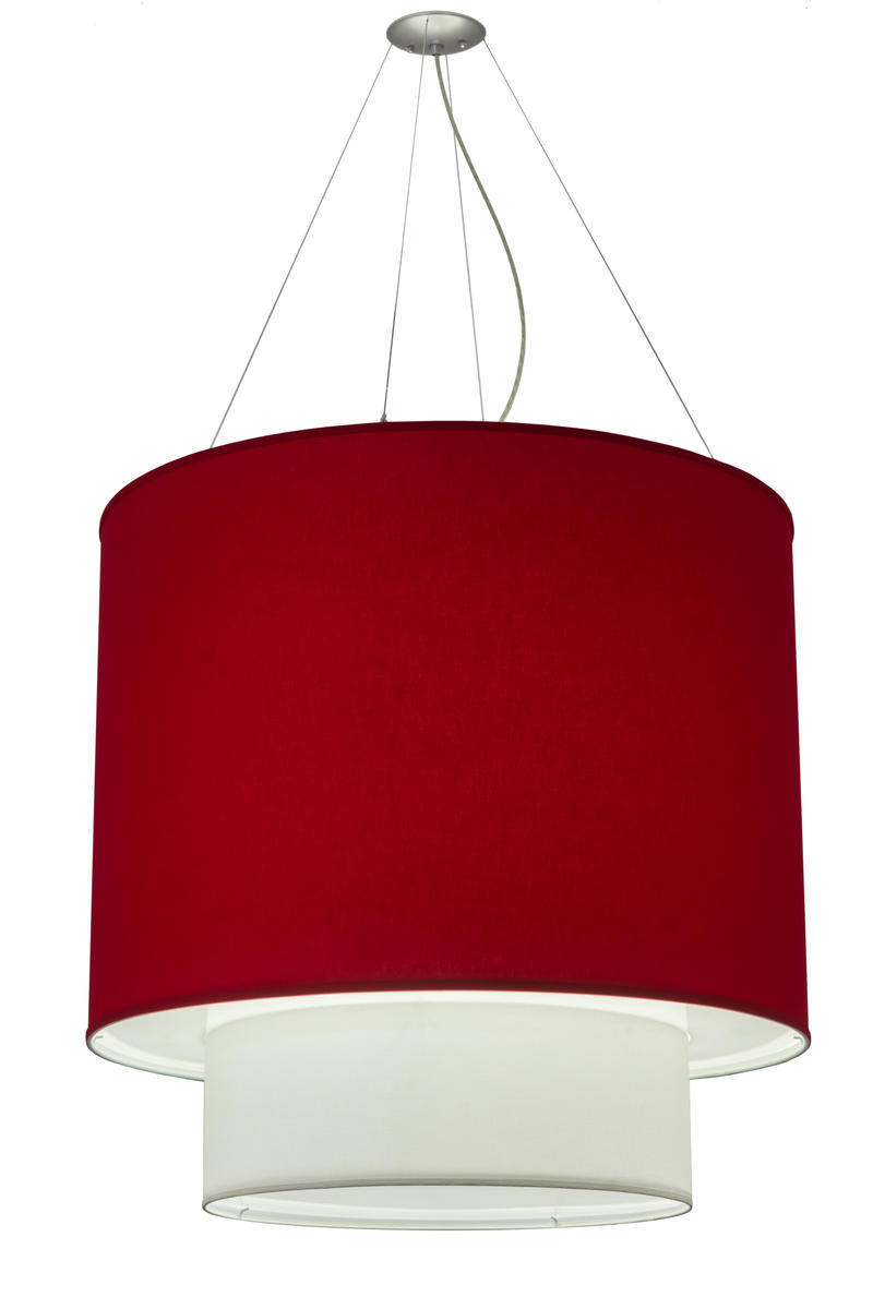 34&#34;W Cilindro Two Tier Textrene Pendant