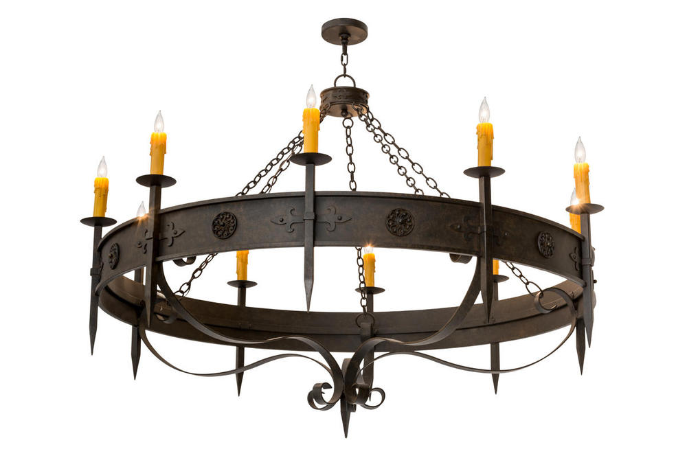 66&#34;W Calandra 10 LT Chandelier