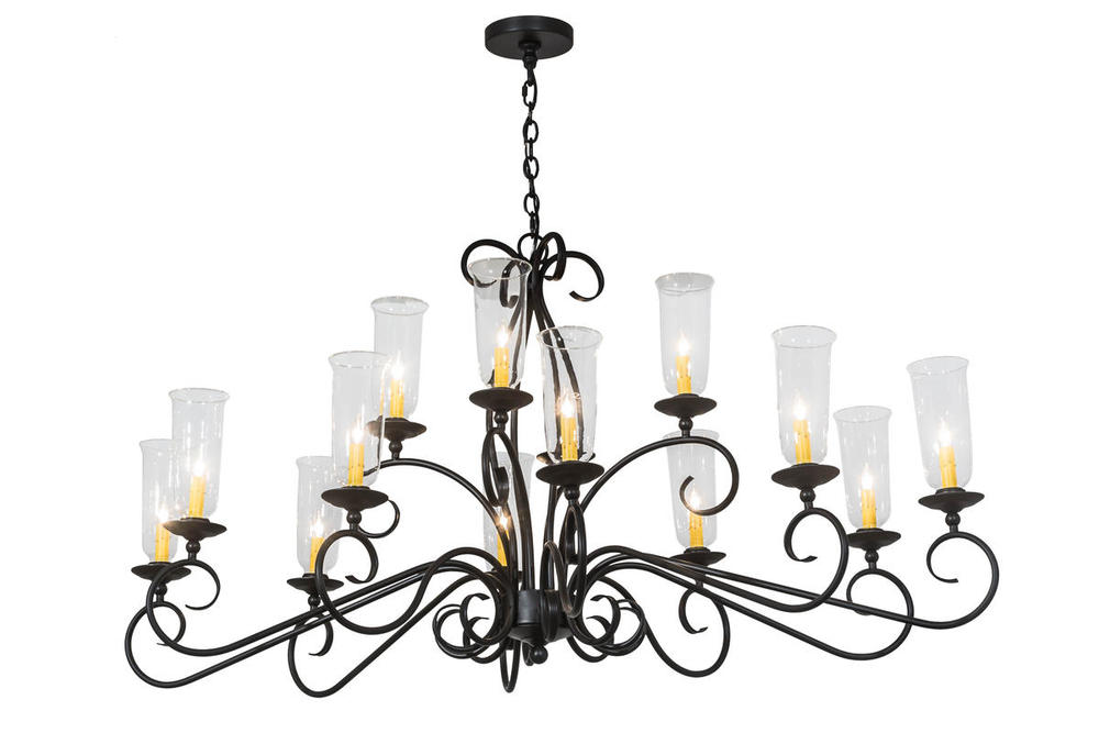 60&#34;L Wallis 14 LT Oblong Chandelier