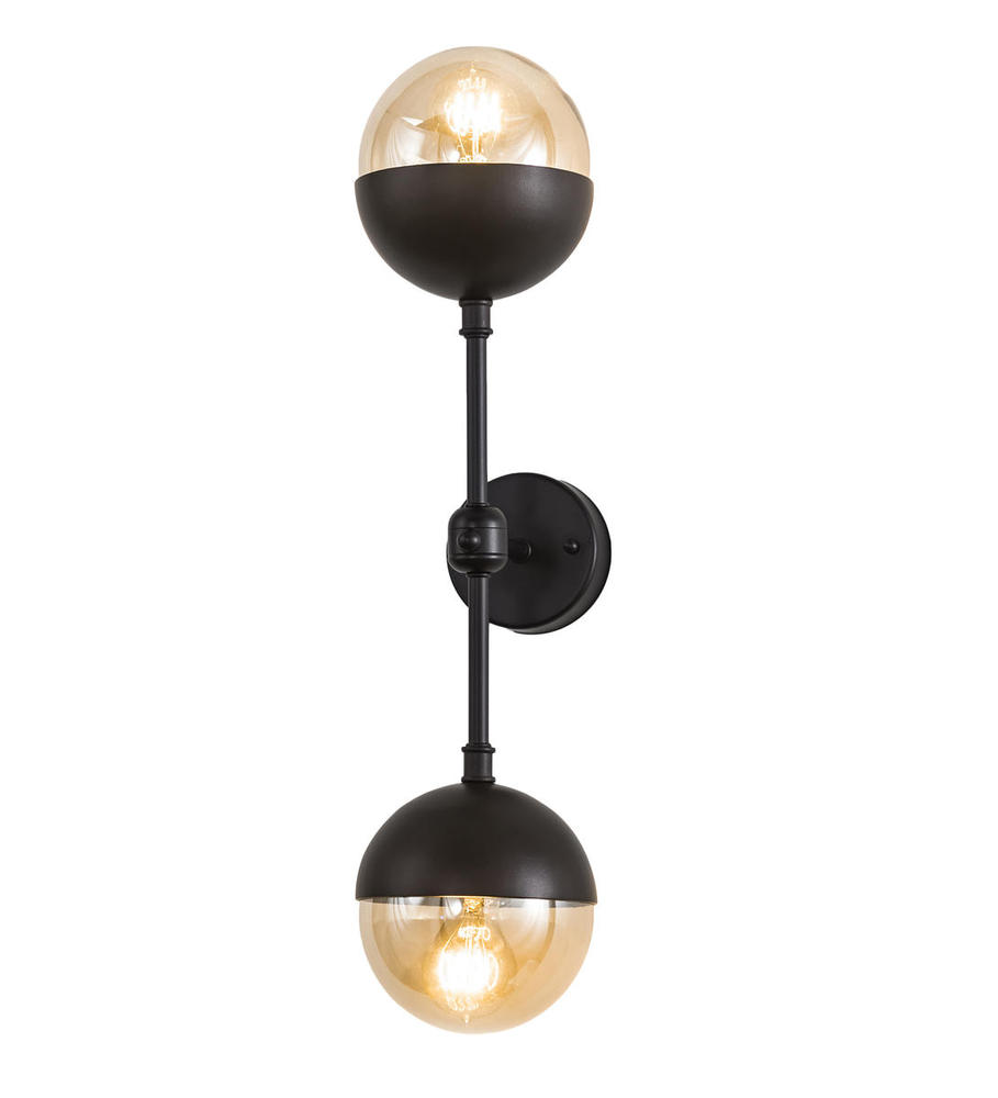 6&#34; Wide Bola Deux Wall Sconce