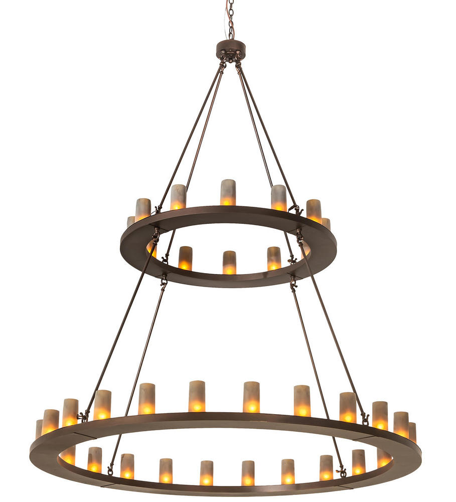 72&#34; Wide Loxley 36 Light Two Tier Chandelier