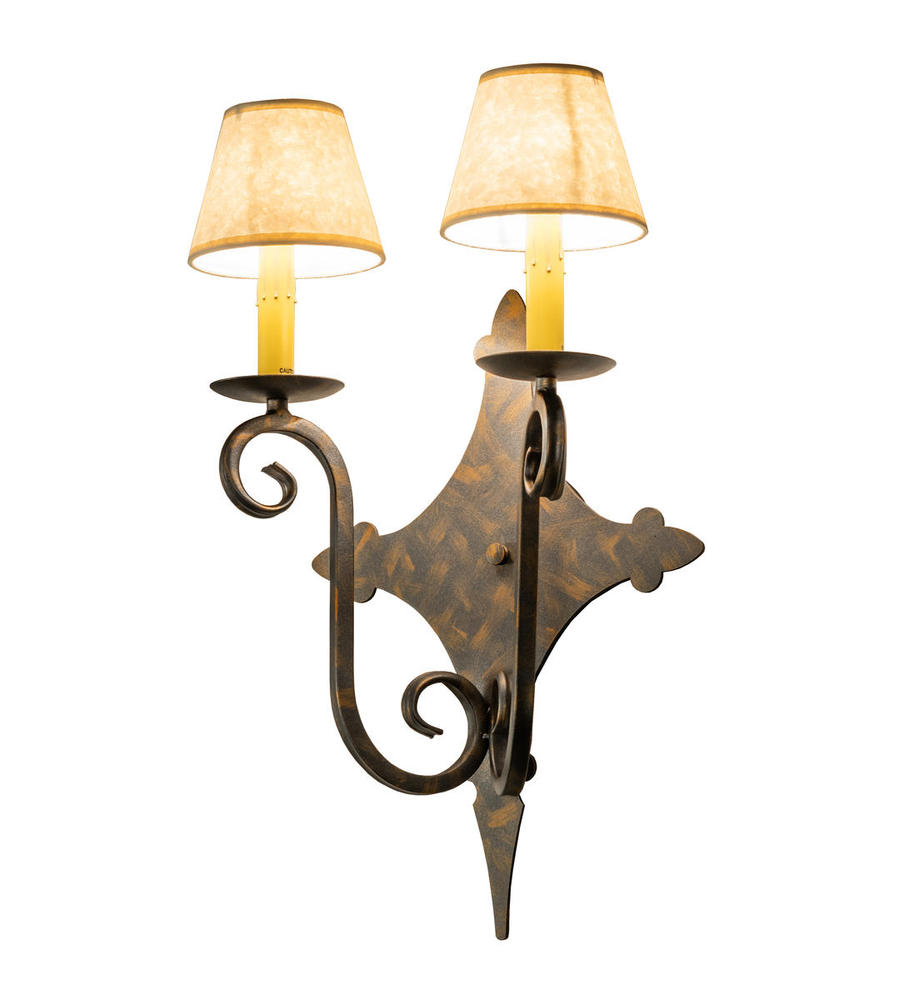 14&#34; Wide Angelique 2 Light Wall Sconce