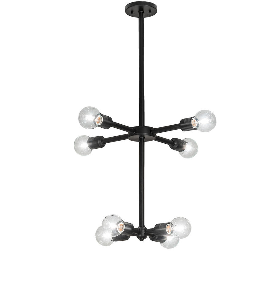 20&#34; Wide Pronograde Jack 8 Light Chandelier