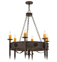 2nd Avenue Designs Blue 115167 - 36"W Calandra 6 LT Chandelier