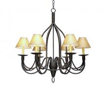 2nd Avenue Designs Blue 115263 - 32" Wide Bell 6 Light Chandelier