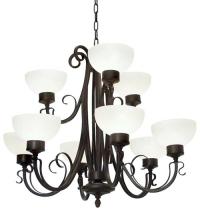 2nd Avenue Designs Blue 116424 - 36" Wide Mirasol 9 Light Chandelier