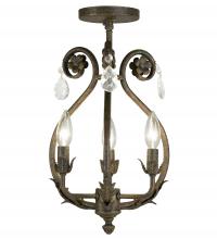 2nd Avenue Designs Blue 116704 - 12" Wide Antonia 3 Light Chandelier