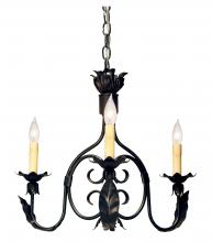 2nd Avenue Designs Blue 117560 - 22" Wide Elyce 3 Light Chandelier