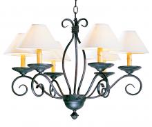 2nd Avenue Designs Blue 117670 - 26" Wide Sienna 6 Light Chandelier