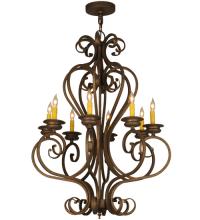 2nd Avenue Designs Blue 117683 - 28"W Fernando 8 LT Chandelier