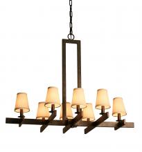 2nd Avenue Designs Blue 118284 - 36" Long Dante 8 Light Oblong Chandelier