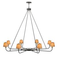 2nd Avenue Designs Blue 118614 - 62"W Brach Ring 8 LT Chandelier