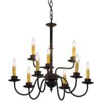 2nd Avenue Designs Blue 118938 - 22"W Ean 2 Tier 9 LT Chandelier