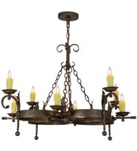 2nd Avenue Designs Blue 119771 - 42"W Andorra 8 LT Chandelier