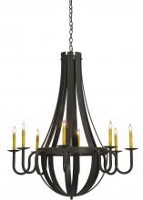 2nd Avenue Designs Blue 127509 - 42"W Barrel Stave Metallo 8 LT Chandelier