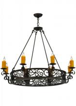 2nd Avenue Designs Blue 134760 - 42" Wide Delano 8 Light Chandelier