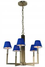 2nd Avenue Designs Blue 139424 - 24"W Rula 5 LT Chandelier