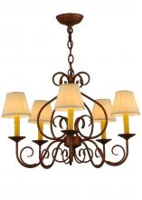 2nd Avenue Designs Blue 142077 - 26" Wide Jenna 5 Light Chandelier