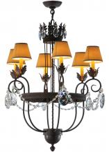 2nd Avenue Designs Blue 142450 - 27"W Antonia 6 LT Chandelier