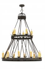 2nd Avenue Designs Blue 147174 - 48"W Lakeshore 15 LT Two Tier Chandelier