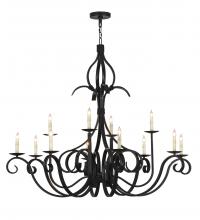 2nd Avenue Designs Blue 150271 - 54"W Cypress 12 LT Chandelier