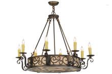 2nd Avenue Designs Blue 153447 - 36"W Delano 8 LT Chandelier