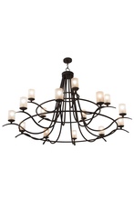 2nd Avenue Designs Blue 154234 - 78"W Octavia 15 LT Chandelier