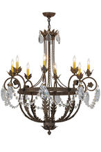 2nd Avenue Designs Blue 156609 - 38" Wide Antonia 8 Light Chandelier