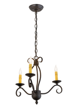 2nd Avenue Designs Blue 169826 - 18"W Sienna 3 LT Chandelier