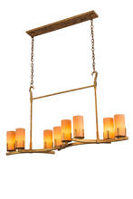 2nd Avenue Designs Blue 170139 - 52" Long Cero 8 Light Oblong Chandelier