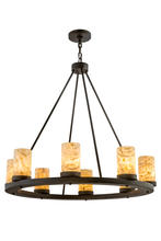 2nd Avenue Designs Blue 172274 - 36"W Loxley Jadestone 8 LT Chandelier