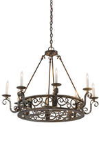 2nd Avenue Designs Blue 174068 - 36"W Delano 8 LT Chandelier