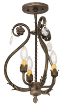 2nd Avenue Designs Blue 174340 - 12"W Antonia 3 LT Chandelier