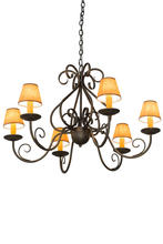 2nd Avenue Designs Blue 182593 - 36" Wide Jenna 6 Light Chandelier